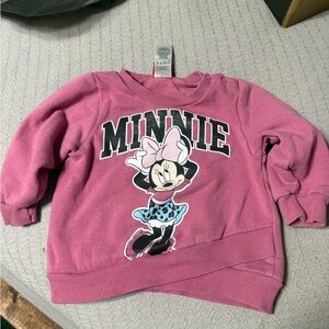 Disney Pink Minnie Mouse Graphic Sweatshirt for Kids